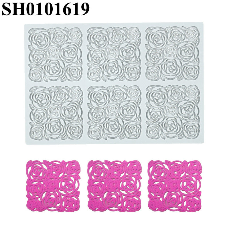 Silicone Leaf-Shaped Platter Molds for Desserts