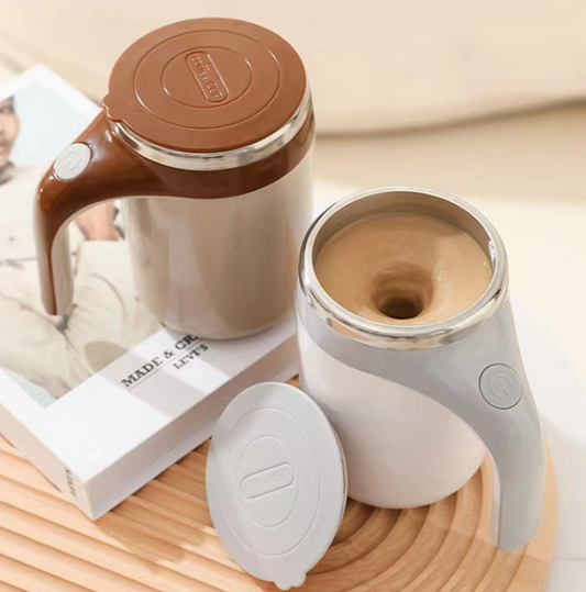Portable Automatic Stirring Stainless Steel Coffee Mug