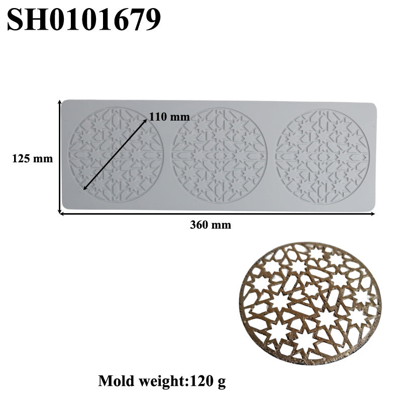 Silicone Leaf-Shaped Platter Molds for Desserts